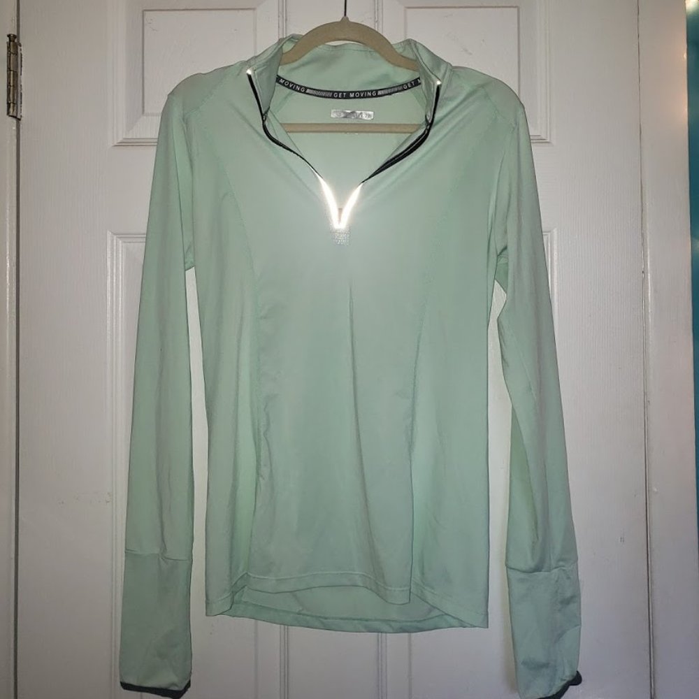 5/$30 Mint Green Athletic Quarter-zip